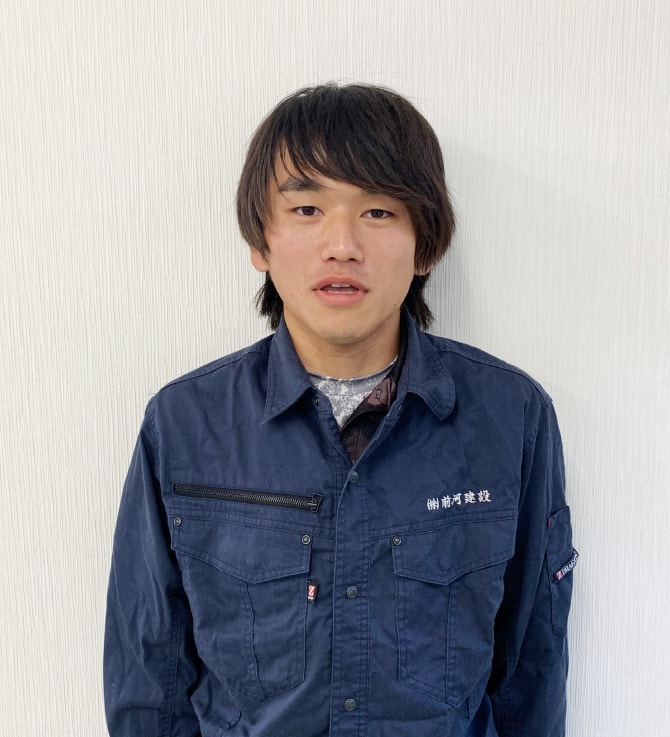 小野 暁翔［勤続年数・2年］部署・工事部